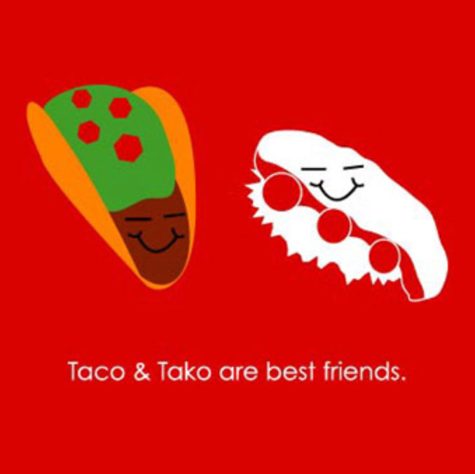 Taco & Tako Greeting Card